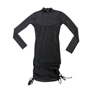 PrettyLittleThing Long sleeve mesh bodycon dress size 2